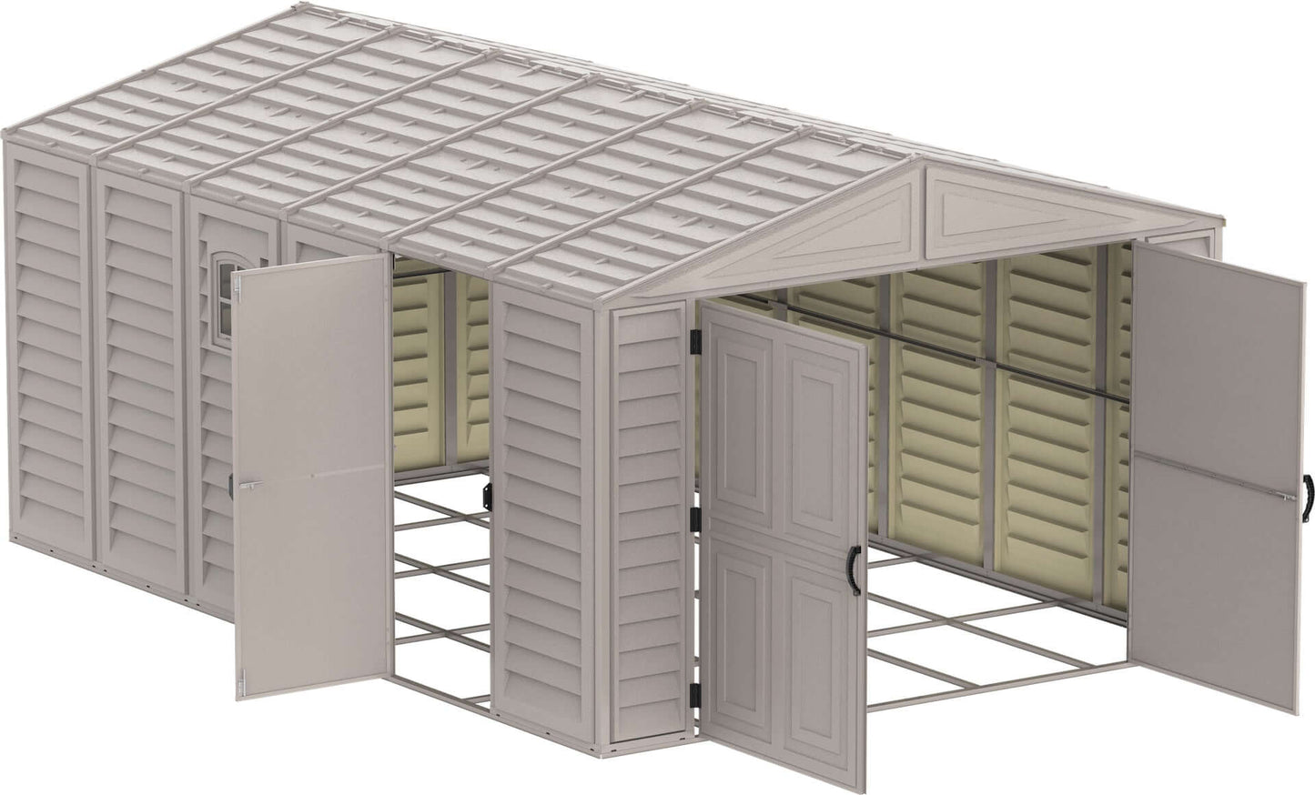 Rusty Sheds 10.5x15 Vinyl Garage w/ Foundation 15026