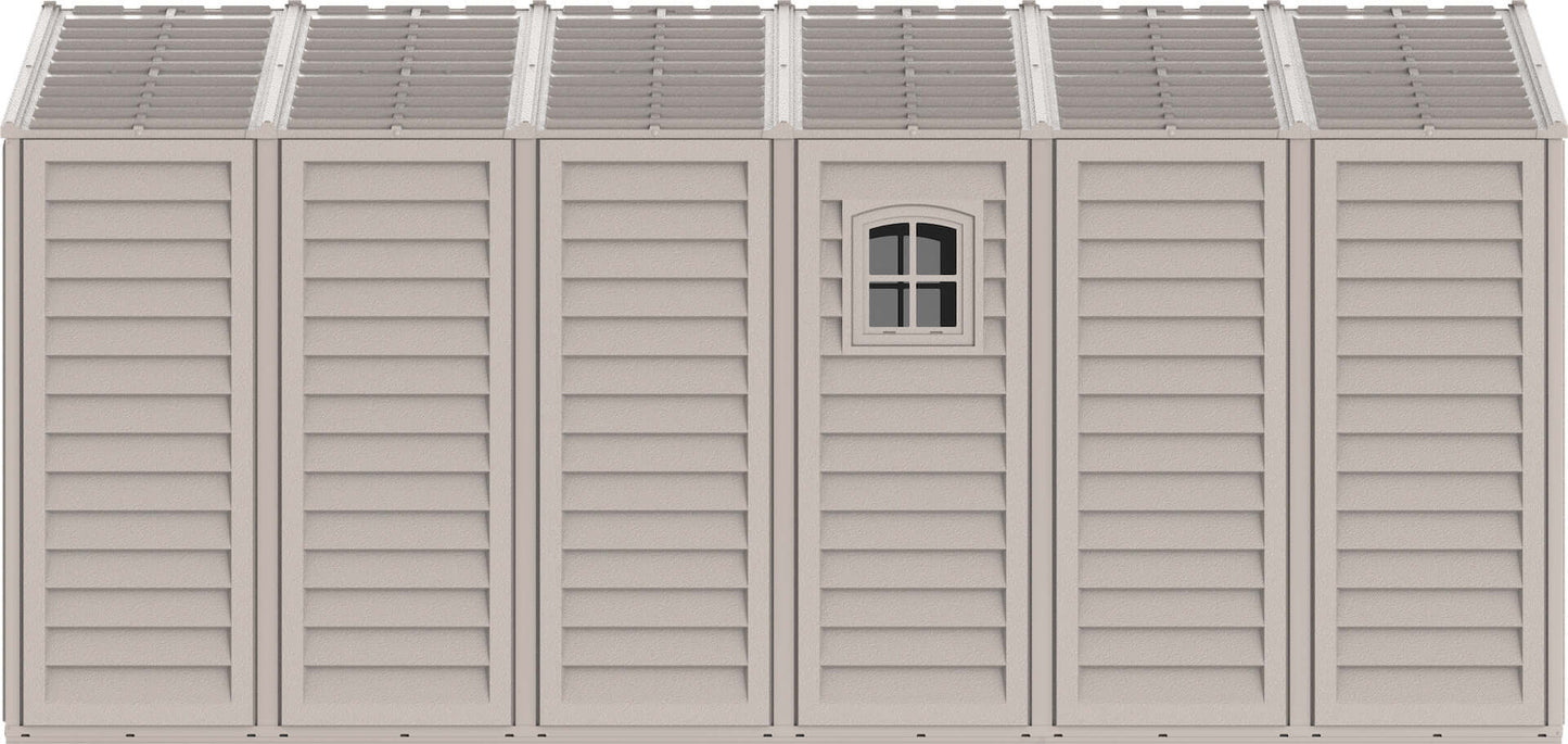 Rusty Sheds 10.5x15 Vinyl Garage w/ Foundation 15026