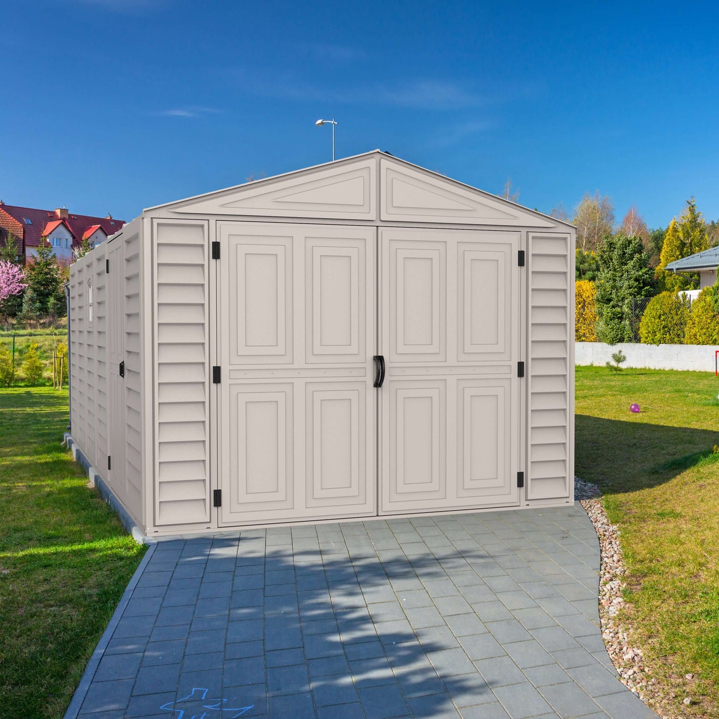 Rusty Sheds 10.5x15 Vinyl Garage w/ Foundation 15026