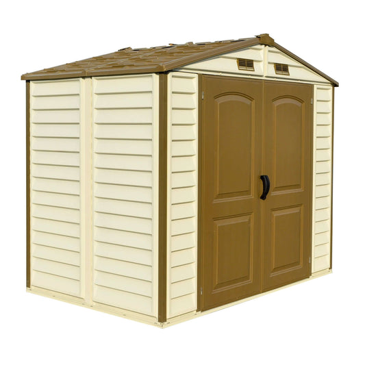 Rusty Sheds 8x6 StoreAll Vinyl Shed w/ Foundation 30115