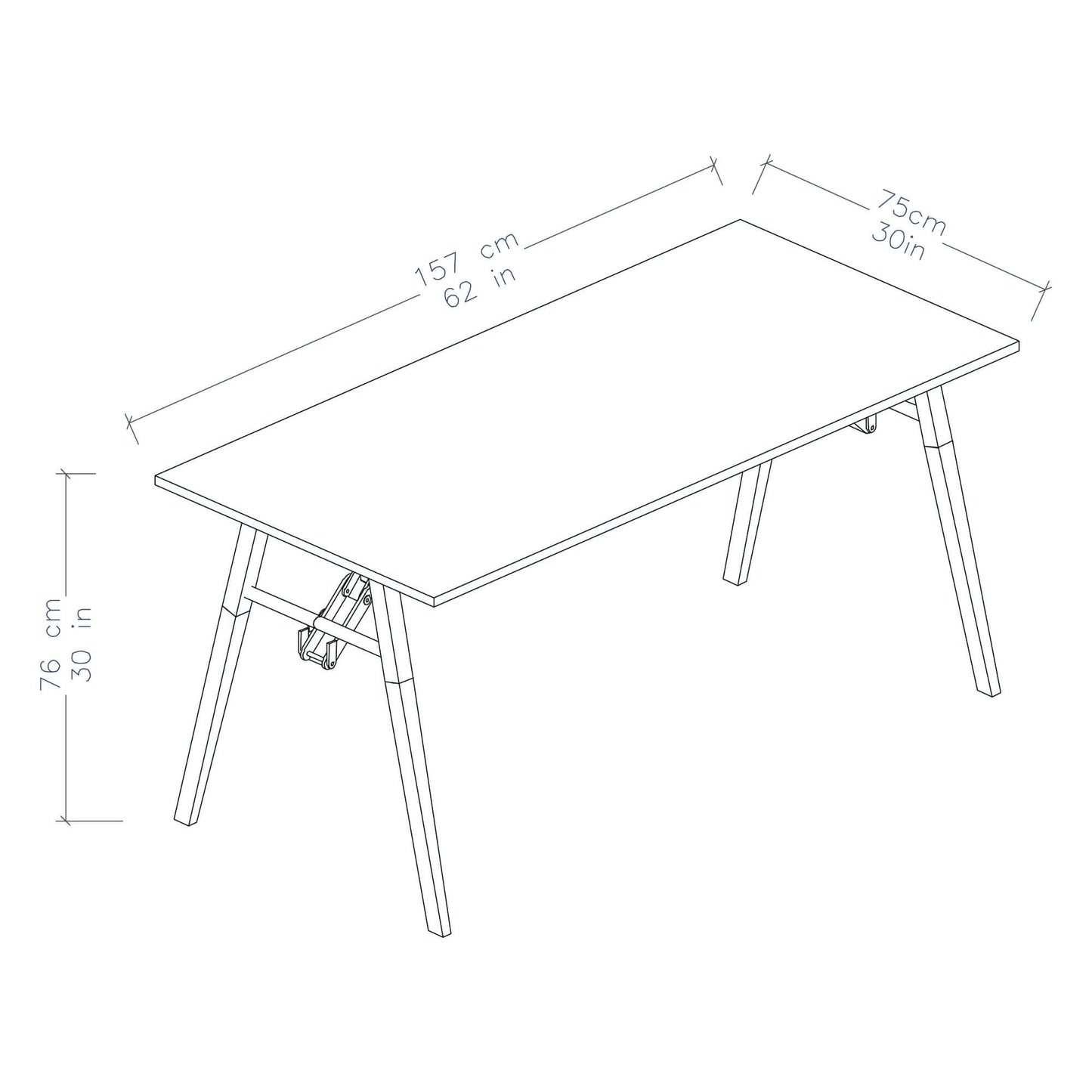 Rusty Sheds Neo Folding Table 68053